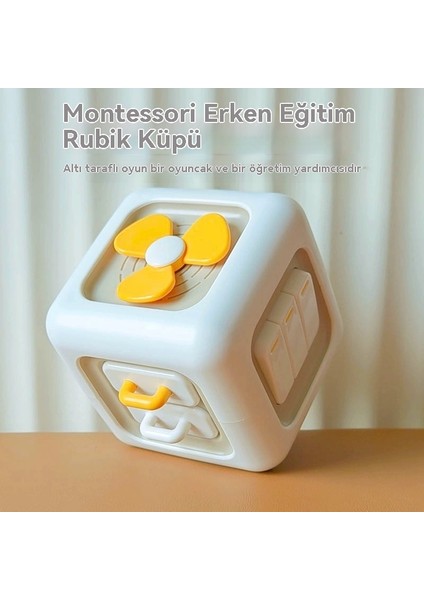 2-5 Yaş Çocuklar Hexahedron Rubik Küpü Üç Boyutlu Aydınlanma Eğitici Erken Eğitim Oyuncakları (Yurt Dışından)