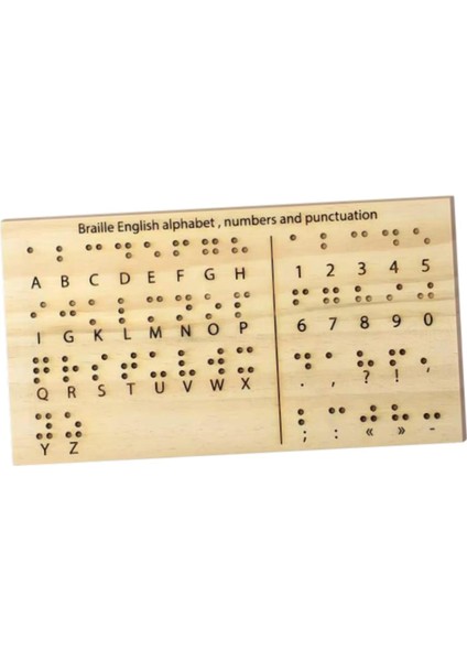 Braille Alfabesi ve Rakamlar Tahtası Eğitim Ekipmanı Taşınabilir Öğrenciler Çocuklar Için Kabartmalı Noktalarla Kullanışlı Pratik (Yurt Dışından) modelleri