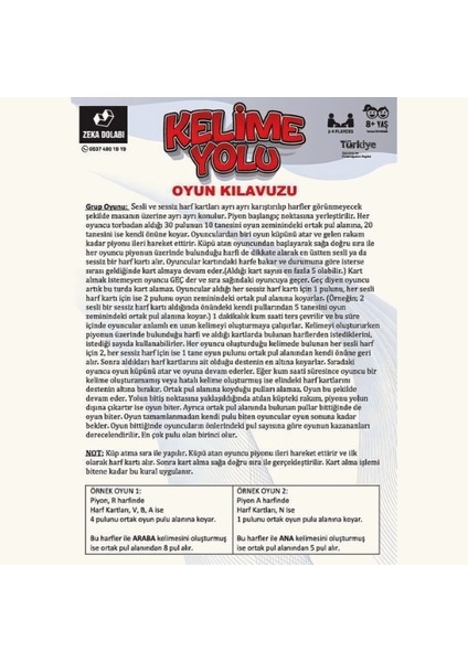 Kelime Yolu ( Kelime Üretme, Hem Bireysel Hem De Grup Oyunu )