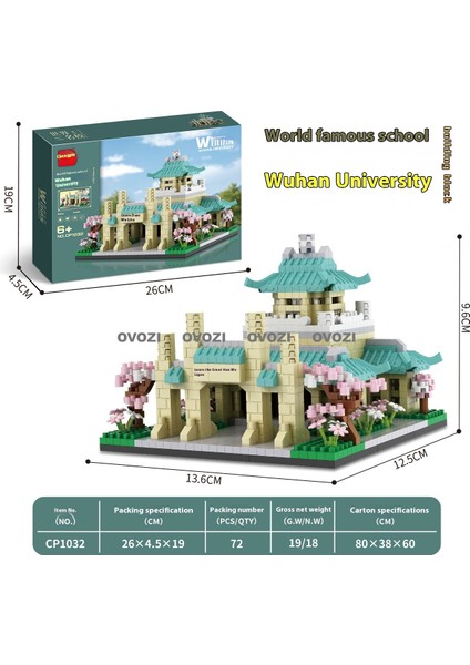 Dünyaca Ünlü Mimari Puzzle Yapı Taşı Eğitici Oyuncaklar (Yurt Dışından)