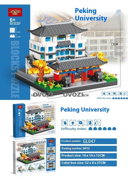Dünyaca Ünlü Mimari Puzzle Yapı Taşı Eğitici Oyuncaklar (Yurt Dışından)