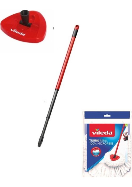 Turbo Sap + Turbo Classic Üçgen Başlık + Mikrofiber Yedek Paspas 3'lü Avantak Set