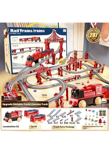 160CM Yüksek Hızlı Tren Tren Yolu ile Erkek Hareketli Araba Modeli Simülasyon Eğitici Oyuncaklar (Yurt Dışından)