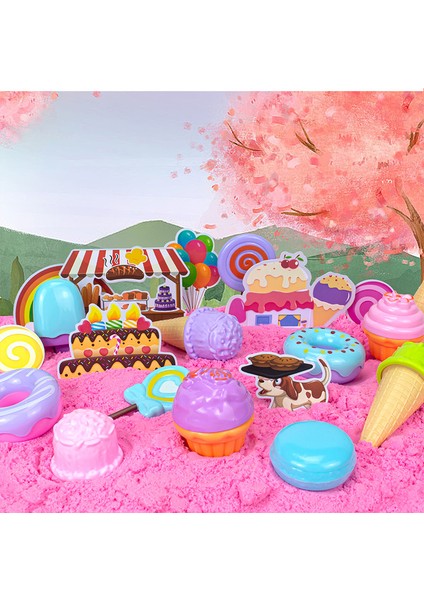 Uzay Kum Mühendislik Aracı Dondurma Temalı Sandbox Renkli Kil Eğitici Dıy Oyuncaklar (Yurt Dışından)