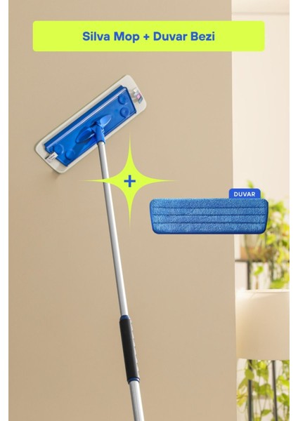 Mikrofiber Tekli Duvar Mop Set