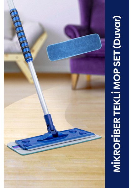 Mikrofiber Tekli Duvar Mop Set fiyatları