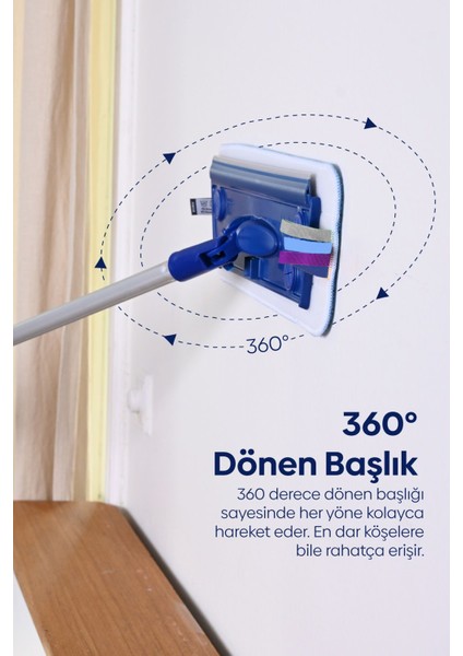 Mikrofiber Tekli Duvar Mop Set fırsatları