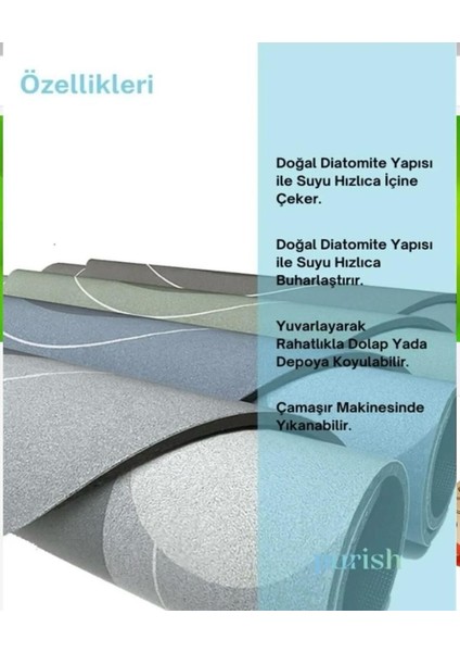 ( 1 Adet ) 40*60 cm Banyo Paspası Kaymaz Tabanlı Su Emici Yapı Kare indirimleri