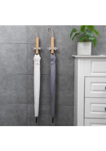 Çok Amaçlı Paspas ,süpürge, Fırça ve Mob Askısı Sap Tutucu Mutfak ve Banyo Askısı 3 Lü Set