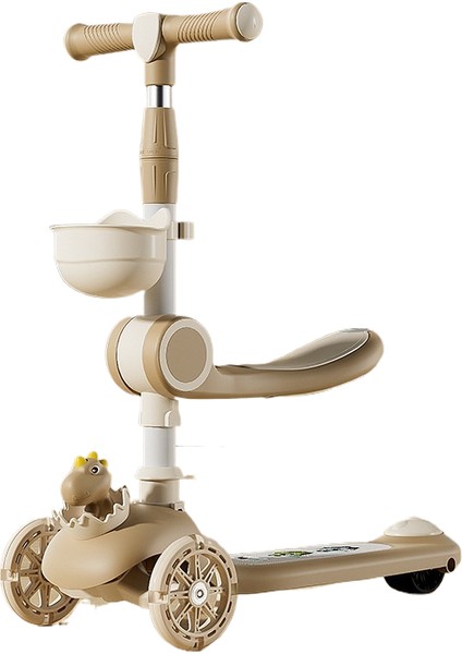 Scooter Çocuklar: 3 Ila 6 Yaş, Erkek, Kız, Oturabilir ve Binebilir, Bebek Pedalı, Scooter Üçü Bir Arada (Yurt Dışından)