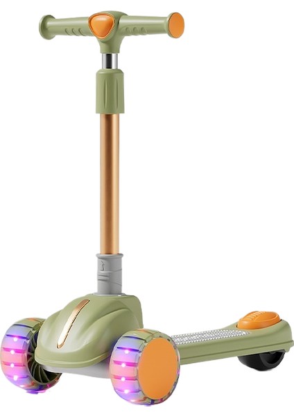 Çocuk Scooter 3'ü 1 Arada 3-6 Yaş Erkek ve Kız Scooter Bebek Oturabilir ve Kaygan Scooter'a Binebilir (Yurt Dışından)