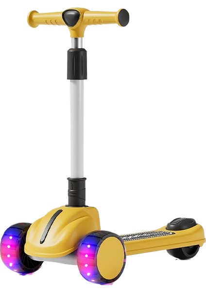 Çocuk Scooter 3'ü 1 Arada 3-6 Yaş Erkek ve Kız Scooter Bebek Oturabilir ve Kaygan Scooter'a Binebilir (Yurt Dışından)
