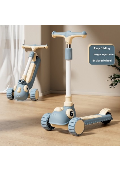 Çocuk Scooter 3 - 6 Yaş 3'ü 1 Arada Bebek Pedalı Oturabilir ve Kayar Scooter'a Binebilir (Yurt Dışından)