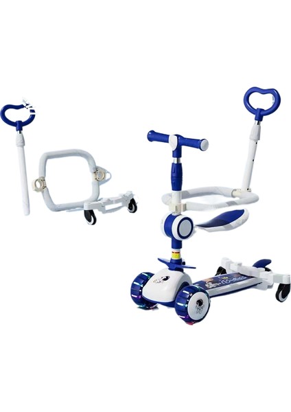 Çocuk Scooter 3 - 6 Yaş 3'ü 1 Arada Bebek Pedalı Oturabilir ve Kayar Scooter'a Binebilir (Yurt Dışından)