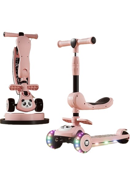Scooter Çocuklar: 3 Ila 6 Yaş, Erkek, Kız, Oturabilir ve Binebilir, Bebek Pedalı, Scooter Üçü Bir Arada (Yurt Dışından)