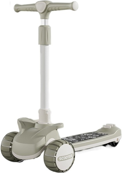 Çocuk Scooter 1 A 3 Yaşında 3'ü 1 Arada Erkek ve Kız Bebek Scooter Oturabilir ve Sürülebilir (Yurt Dışından)