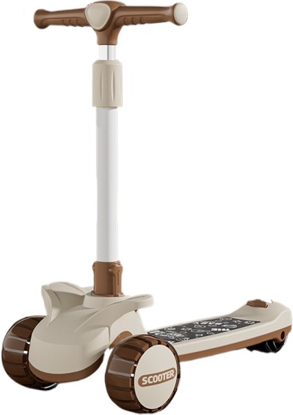 Çocuk Scooter 1 A 3 Yaşında 3'ü 1 Arada Erkek ve Kız Bebek Scooter Oturabilir ve Sürülebilir (Yurt Dışından)