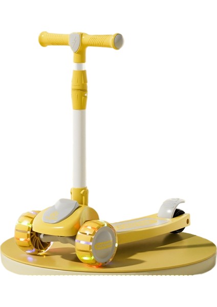 Çocuk Scooter 1 A 3 Yaşında 3'ü 1 Arada Erkek ve Kız Bebek Scooter Oturabilir ve Sürülebilir (Yurt Dışından)