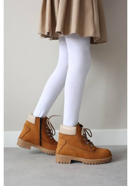 Hakiki Deri Unisex Çocuk Worker Bot 006SPA1002