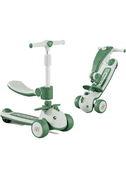 Scooter Çocuklar: 3 Ila 6 Yaş, Erkek, Kız, Oturabilir ve Binebilir, Bebek Pedalı, Scooter Üçü Bir Arada (Yurt Dışından)
