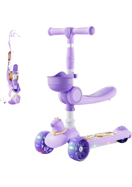 Scooter Çocuklar: 3 Ila 6 Yaş, Erkek, Kız, Oturabilir ve Binebilir, Bebek Pedalı, Scooter Üçü Bir Arada (Yurt Dışından)