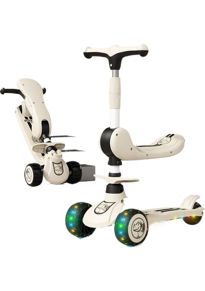 Yeni Çocuk Scooter 3 A 6 Yaşında Katlanır Erkek Bebek Scooter (Yurt Dışından)