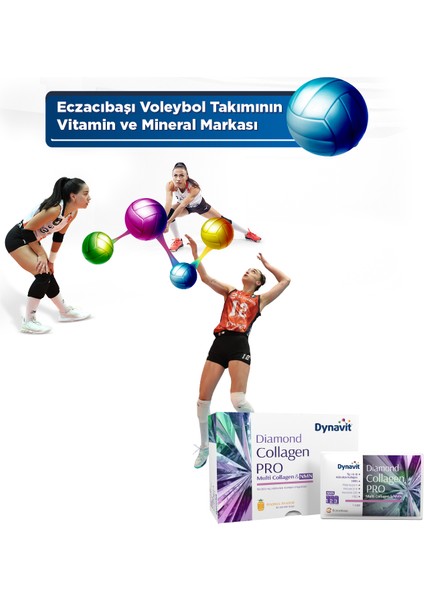 Diamond Collagen PRO Multi Collagen 30 Saşe - Hidrolize Peptit Tip 1-2-3 Kolajen, Resveratrol