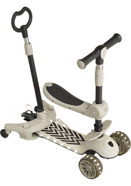 3 Ila 6 Yaş Arası Scooter Çocukları, Üçü Bir Arada Bebek Pedallı Scooter Oturabilir ve Binebilir (Yurt Dışından)