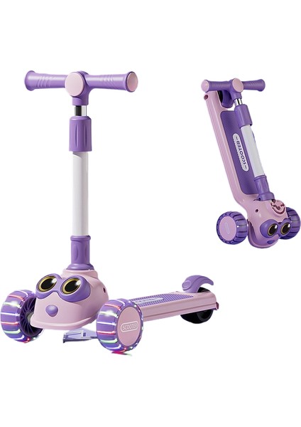 Çocuk Scooter 1 A 3 Yaşında 3'ü 1 Arada Erkek ve Kız Bebek Scooter Oturabilir ve Sürülebilir (Yurt Dışından)
