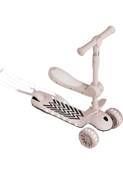 3 Ila 6 Yaş Arası Scooter Çocukları, Üçü Bir Arada Bebek Pedallı Scooter Oturabilir ve Binebilir (Yurt Dışından)