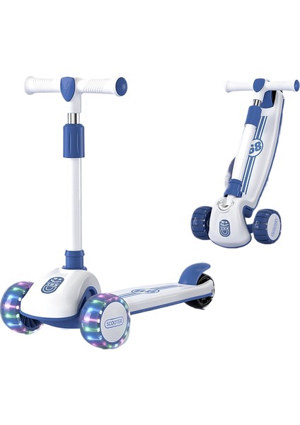 Scooter Çocuklar 3 A 6 Yaşında Erkek Kız Çocuk Bebek Pedallı Scooter Paten 3'ü 1 Arada (Yurt Dışından)