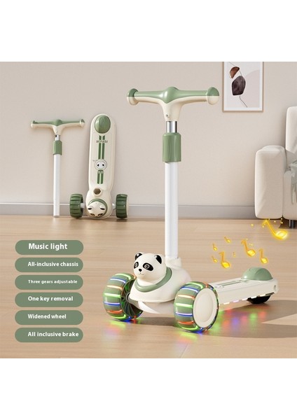 Yeni Çocuk Scooter 3 A 6 Yaşında Katlanır Erkek Bebek Scooter (Yurt Dışından)