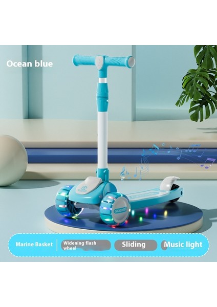 Scooter Çocuklar 2-6 Yaş Bebek Scooter Çocuklar Oturabilir ve Kayabilir Yo-Yo Taşınabilir Oyuncak Araba (Yurt Dışından)
