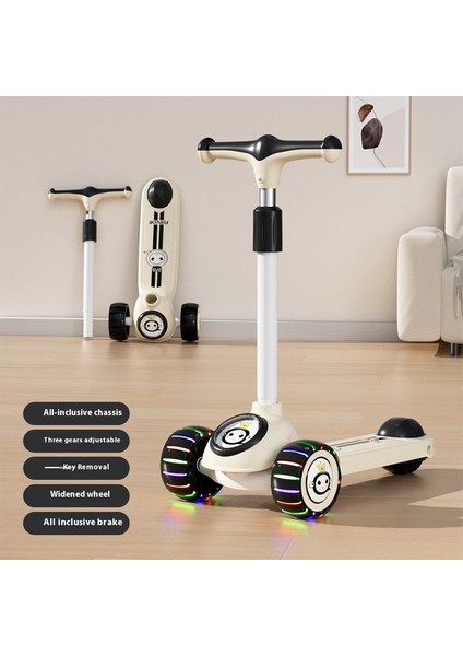 Yeni Çocuk Scooter 3 A 6 Yaşında Katlanır Erkek Bebek Scooter (Yurt Dışından)