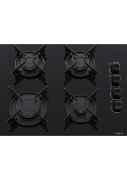 - GBE 64002 KBC BK (E4) - Ankastre Cam Gazlı Ocak - Lama Izgara - Siyah - 60 cm - 112580050