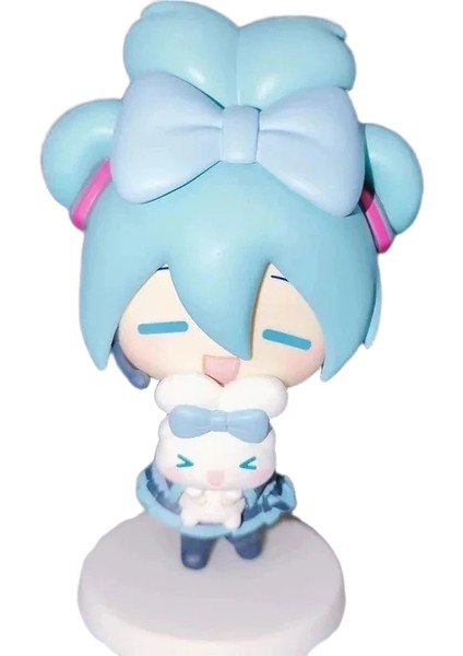 Anime Hatsune Miku Bebek Cinnamoroll Bebek Miku Sevimli Aksiyon Figürü Q Versiyonu Bebek Modeli Pvc Masaüstü Süsleri Oyuncak (Yurt Dışından)