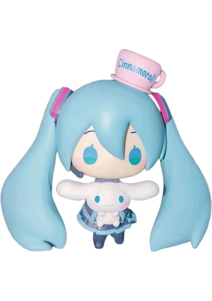 Anime Hatsune Miku Bebek Cinnamoroll Bebek Miku Sevimli Aksiyon Figürü Q Versiyonu Bebek Modeli Pvc Masaüstü Süsleri Oyuncak (Yurt Dışından)