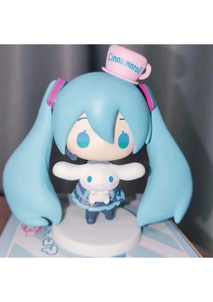 Anime Hatsune Miku Bebek Cinnamoroll Bebek Miku Sevimli Aksiyon Figürü Q Versiyonu Bebek Modeli Pvc Masaüstü Süsleri Oyuncak (Yurt Dışından)