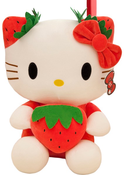 35CM Sevimli Hello Kitty Peluş Oyuncak Anime Sevimli Yastık Bebek Doldurulmuş Hayvan Çocuk Peluş Oyuncak Dekoratif Peluş (Yurt Dışından)