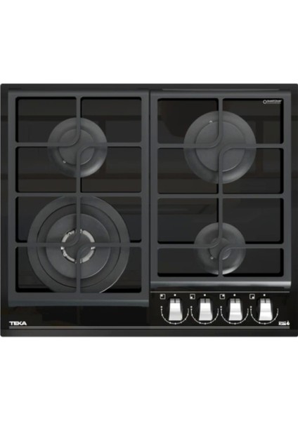 - GZC 64320 XBC BK - Ankastre ExactFlame Teknolojili Kristal Wok Gözlü Cam Gazlı Ocak - Döküm Izgara - Siyah - 60 cm - 112570169