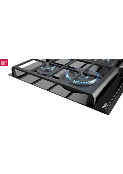 - GZC 64320 XBC BK - Ankastre ExactFlame Teknolojili Kristal Wok Gözlü Cam Gazlı Ocak - Döküm Izgara - Siyah - 60 cm - 112570169