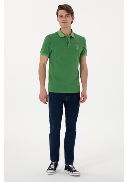 Erkek Yeşil Tişört Basic 50305995-VR054 indirimleri