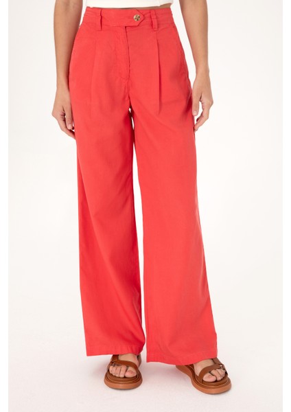Kadın Kırmızı Pantolon (Kanvas-Chino) 50300631-VR213 fiyatları