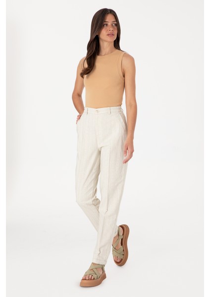 Kadın Su Yeşili Pantolon (Kanvas-Chino) 50300358-VR048