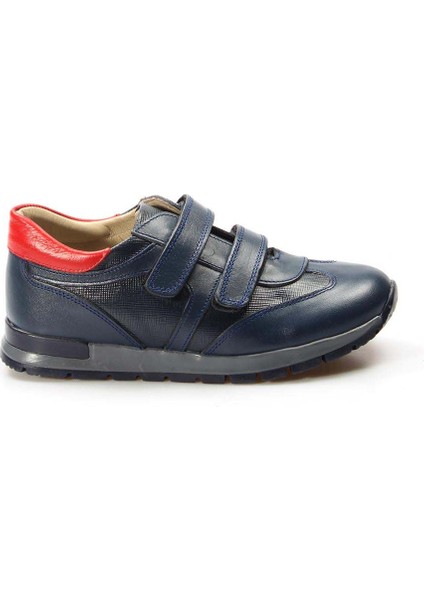 Hakiki Deri Lacivert Kırmızı Unisex Çocuk Casual Ayakkabı 006fa900 modelleri