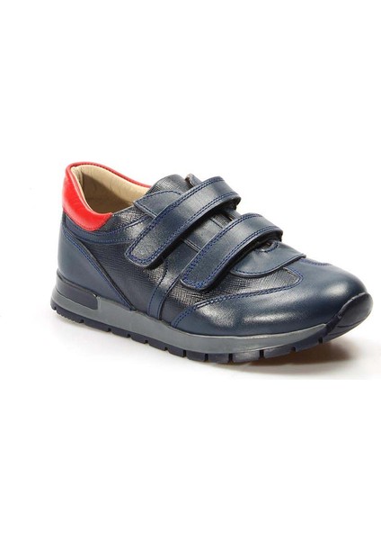 Hakiki Deri Lacivert Kırmızı Unisex Çocuk Casual Ayakkabı 006fa900 indirimleri