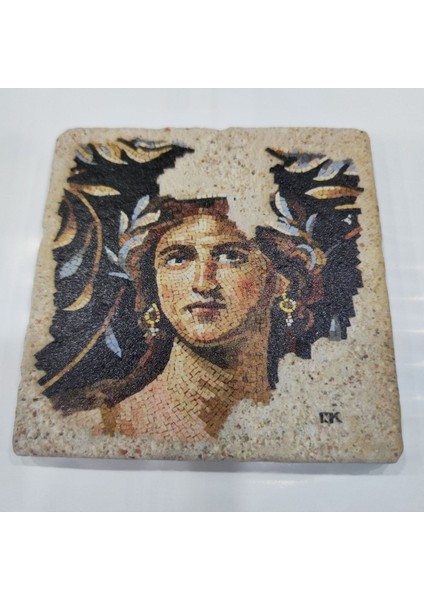 Dekoratif Figürlü Doğal Taş Banyo Gider Kapağı Süsü Tekli 10X10 cm