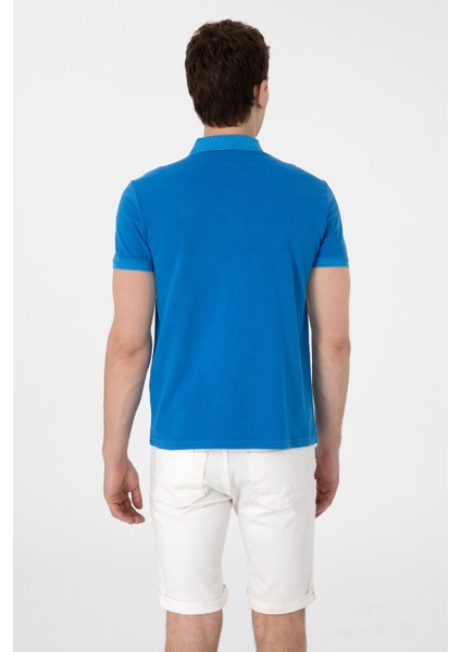 Erkek Kobalt Tişört Basic 50305995-VR077 indirimleri