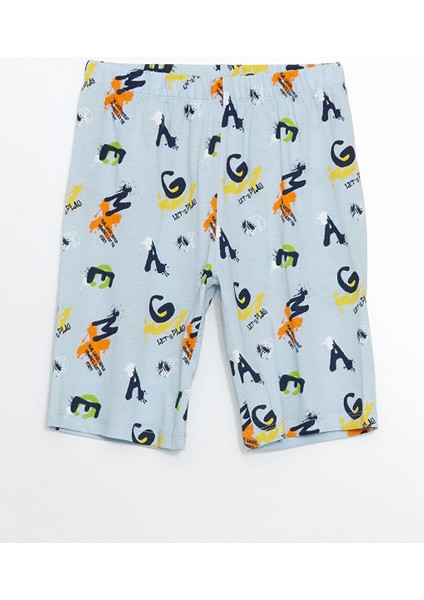 Bisiklet Yaka Erkek Çocuk Şortlu Pijama Takımı 2'li (S5) modelleri