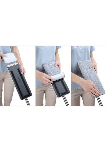 Flat Tablet Mop Mikrofiber Yedek Bez 4 Adet
